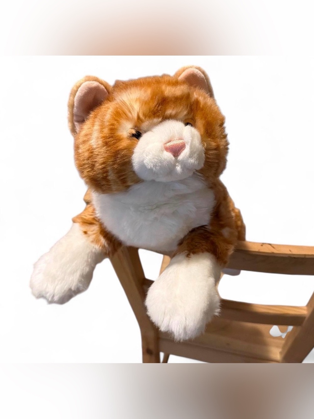GUND Goldwin Tabby Cat Plush 18” Orange White Kitten Stuffed Animal 11058